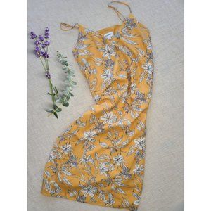 Frank and Oak Yellow Floral Sundress